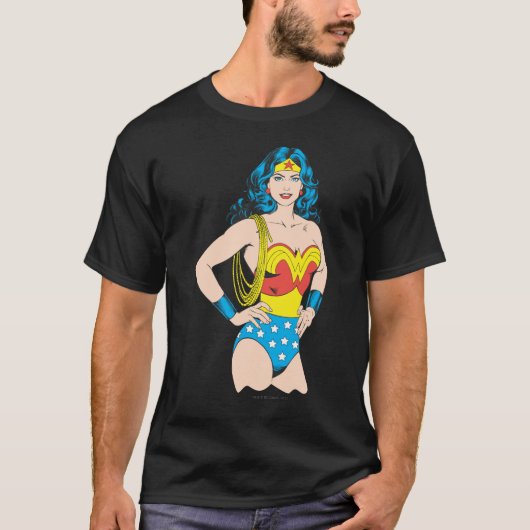 Wonder Woman | Pose met Lasso T-shirt (Voorkant)