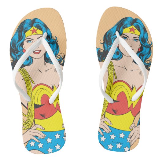 Wonder Woman |  Pose met Lasso Teenslippers (Voetbed)