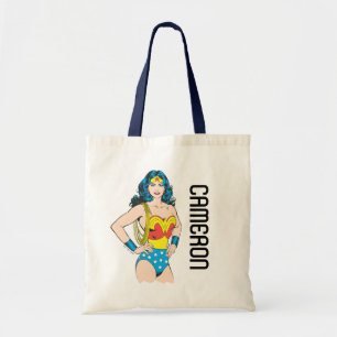 Wonder Woman Pose met Lasso Tote Bag
