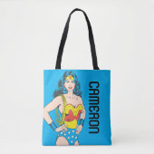 Wonder Woman |  Pose met Lasso Tote Bag (Voorkant)