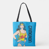 Wonder Woman |  Pose met Lasso Tote Bag (Achterkant)