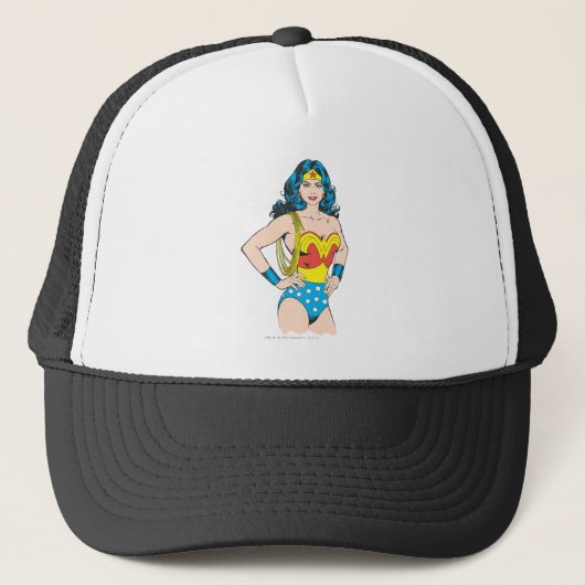 Wonder Woman | Pose met Lasso Trucker Pet (Voorkant)