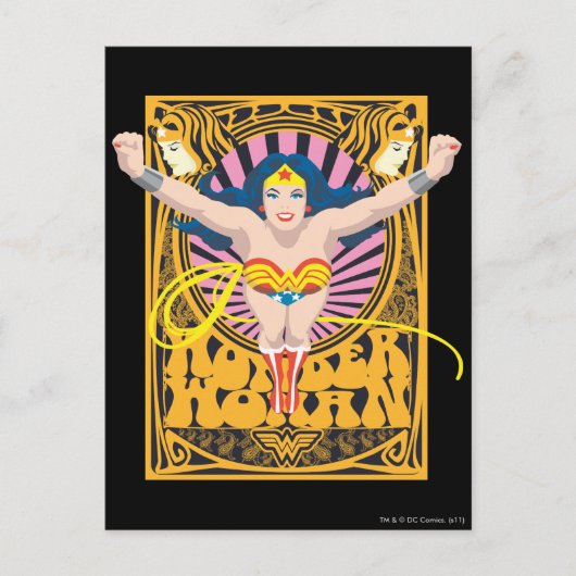 Wonder Woman Poster Briefkaart (Voorkant)