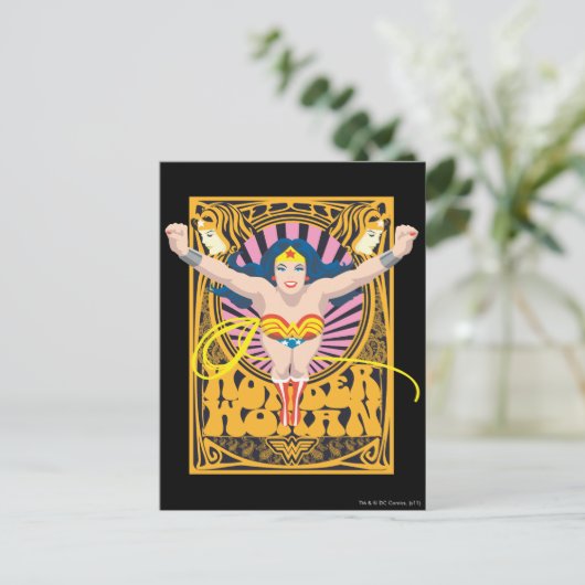 Wonder Woman Poster Briefkaart (Staand voorkant)