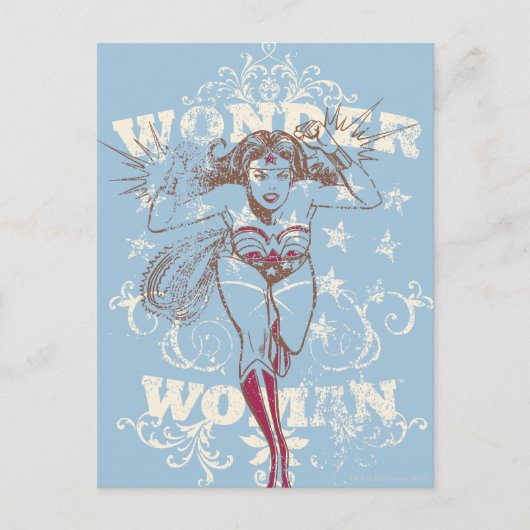 Wonder Woman Pow Briefkaart (Voorkant)