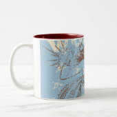 Wonder Woman Pow Tweekleurige Koffiemok (Links)