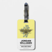 Wonder Woman Queen Bee Logo Bagagelabel (Achterkant verticaal)