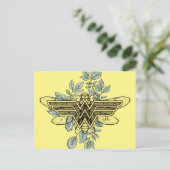 Wonder Woman Queen Bee Logo Briefkaart (Staand voorkant)