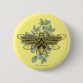 Wonder Woman Queen Bee Logo Ronde Button 5,7 Cm (Voorkant)