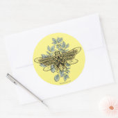 Wonder Woman Queen Bee Logo Ronde Sticker (Envelop)
