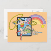 Wonder Woman Rainbow Briefkaart (Voorkant / Achterkant)