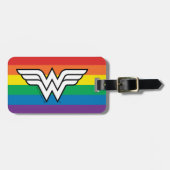 Wonder Woman Rainbow Logo Bagagelabel (Voorkant horizontaal)