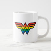 Wonder Woman Rainbow-Logo Grote Koffiekop (Rechts)