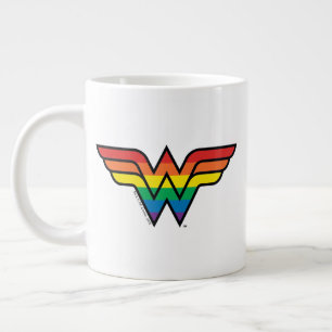 Wonder Woman Rainbow-Logo Grote Koffiekop