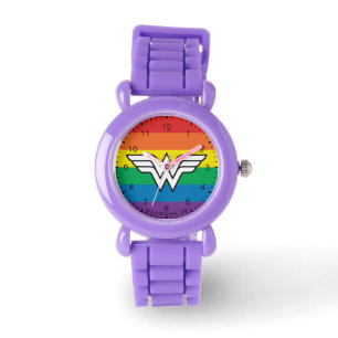 Wonder Woman Rainbow Logo Horloge