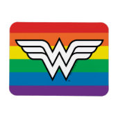 Wonder Woman Rainbow Logo Magneet (Horizontaal)