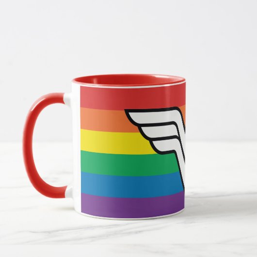 Wonder Woman Rainbow Logo Mok (Links)