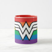 Wonder Woman Rainbow Logo Mok (Midden)