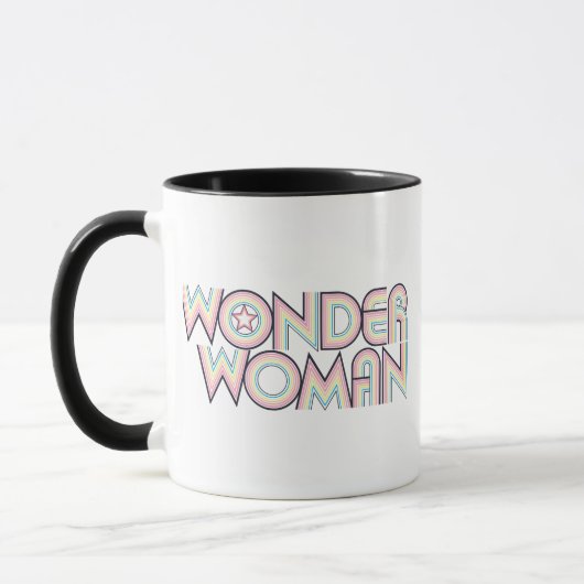 Wonder Woman Rainbow Logo Mok (Links)