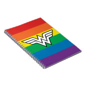 Wonder Woman Rainbow Logo Notitieboek (Rechterzijde)