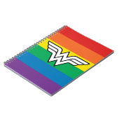 Wonder Woman Rainbow Logo Notitieboek (Linkerzijde)