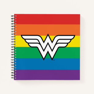 Wonder Woman Rainbow-Logo Notitieboek