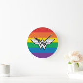 Wonder Woman Rainbow-Logo Ronde Klok (Huis)