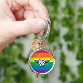 Wonder Woman Rainbow Logo Sleutelhanger (Hand)