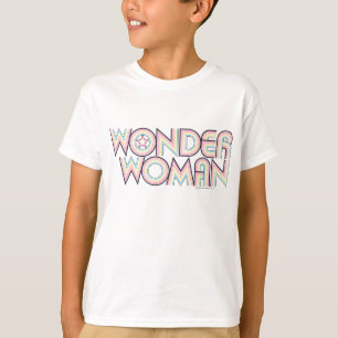 Wonder Woman Rainbow-Logo T-shirt