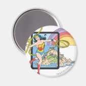Wonder Woman Rainbow Magneet (Voorkant / Achterkant)