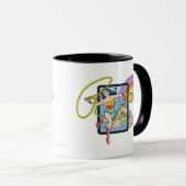 Wonder Woman Rainbow Mok (Voorkant rechts)