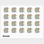 Wonder Woman Rainbow Ronde Sticker (Vel)