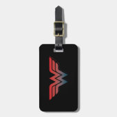 Wonder Woman Red Blue Gradient Logo Bagagelabel (Voorkant verticaal)