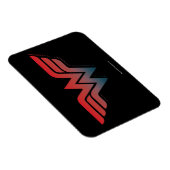 Wonder Woman Red Blue Gradient Logo Magneet (Rechterzijde)
