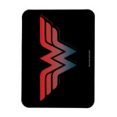 Wonder Woman Red Blue Gradient Logo Magneet (Verticaal)