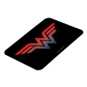 Wonder Woman Red Blue Gradient Logo Magneet (Linkerzijde)