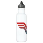 Wonder Woman Red Blue Gradient Logo Waterfles (Links)