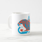 Wonder Woman Red & Blue Star Koffiemok (Voorkant links)