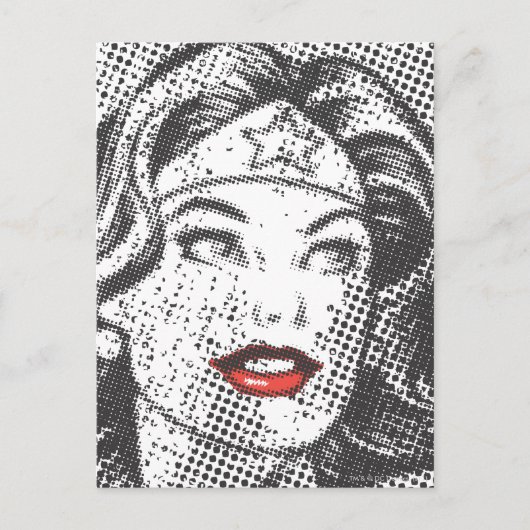 Wonder Woman Red Lips Briefkaart (Voorkant)