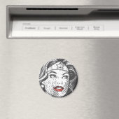 Wonder Woman Red Lips Magneet (Insitu (Vaatwasser))