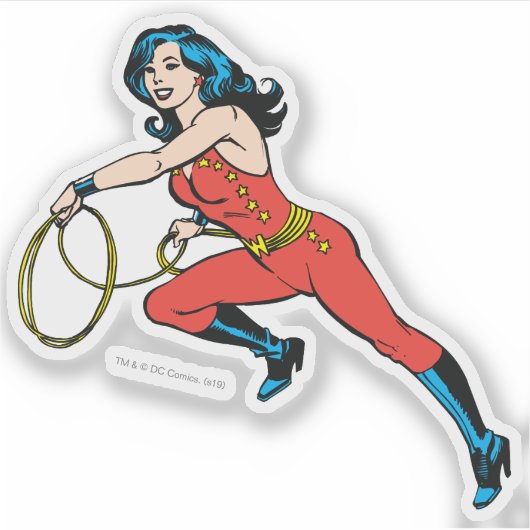 Wonder Woman Red Outfit Sticker (Voorkant)