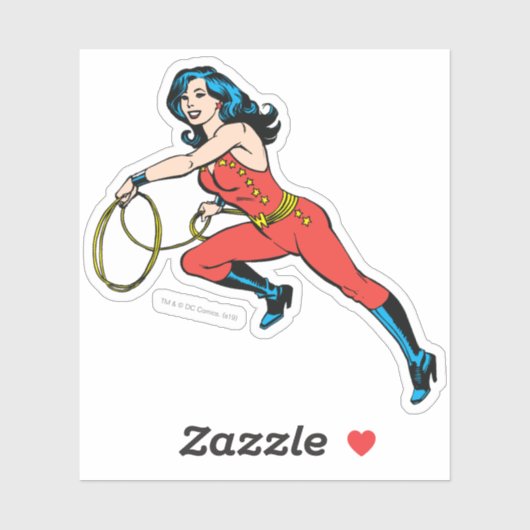 Wonder Woman Red Outfit Sticker (Vel)