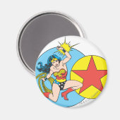 Wonder Woman Red Star Magneet (Voorkant / Achterkant)