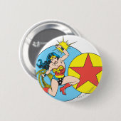Wonder Woman Red Star Ronde Button 5,7 Cm (Voorkant /achterkant)