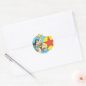 Wonder Woman Red Star Ronde Sticker (Envelop)