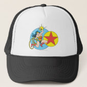 Wonder Woman Red Star Trucker Pet (Voorkant)