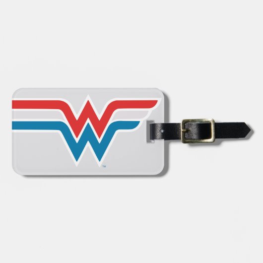 Wonder Woman Red White en Blue Logo Bagagelabel (Voorkant horizontaal)