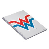 Wonder Woman Red White en Blue Logo Notitieboek (Rechterzijde)