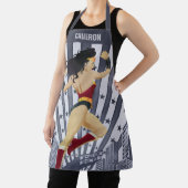 Wonder Woman Retro City Sunburst and Stars Schort (Insitu)