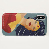 Wonder Woman Retro City Sunburst Case-Mate iPhone Case (Achterkant (horizontaal))